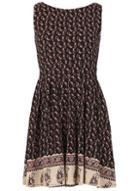 Dorothy Perkins *tenki Black Paisley Print Dress