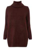Dorothy Perkins *dp Curve Burgundy Roll Neck Jumper