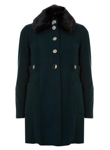 Dorothy Perkins Petite Forest Dolly Coat