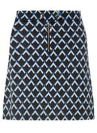 Dorothy Perkins Multi Colour Geometric Print Zip Front Skirt