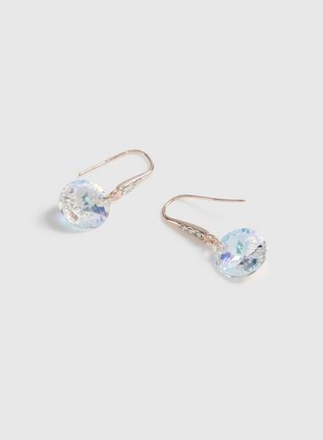 Dorothy Perkins Rose Gold Swarovski Embellished Earrings