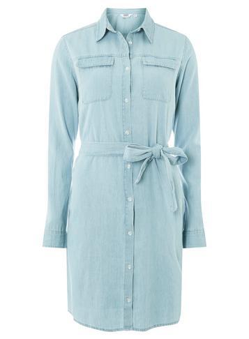 Dorothy Perkins Bleached Denim Shirt Dress