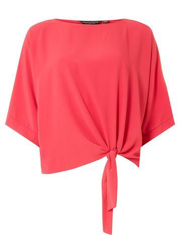 Dorothy Perkins Pink Tie Side T-shirt
