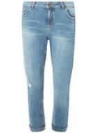 Dorothy Perkins Blue Authentic 'corey' Cropped Jeans