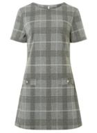 Dorothy Perkins *tall Grey Check Shift Dress