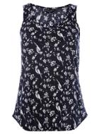 Dorothy Perkins Navy Bird Scoop Vest