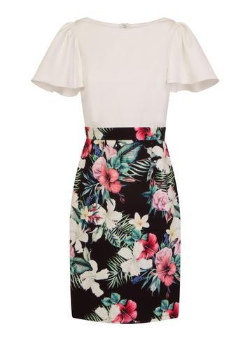 Dorothy Perkins *paper Dolls Cream Floral Print