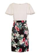 Dorothy Perkins *paper Dolls Cream Floral Print