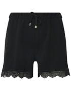 Dorothy Perkins *juna Rose Curve Black Lace Hem Shorts