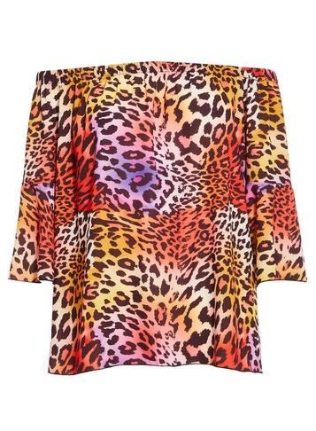 *quiz Orange Bardot Top