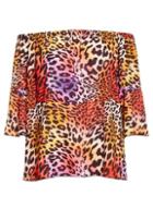 *quiz Orange Bardot Top
