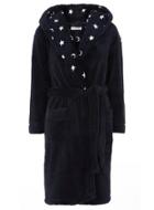 Dorothy Perkins Petite Navy Star Textured Dressing Gown