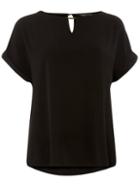 Dorothy Perkins Black Bar Trim T-shirt