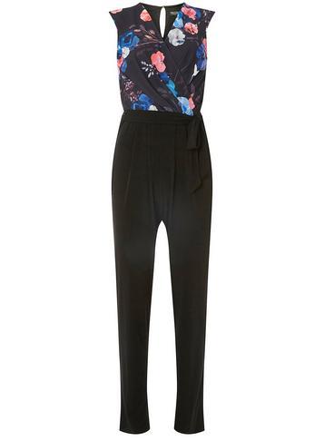 Dorothy Perkins *billie & Blossom Black Pansy Print Jumpsuit