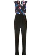 Dorothy Perkins *billie & Blossom Black Pansy Print Jumpsuit