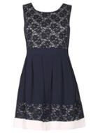 Dorothy Perkins *izabel London Navy Scoop Neck Dress
