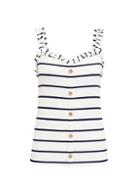 Dorothy Perkins Ivory Stripe Button Through Vest