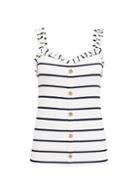 Dorothy Perkins Ivory Stripe Button Through Vest