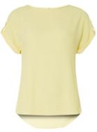 Dorothy Perkins Lemon Button T-shirt