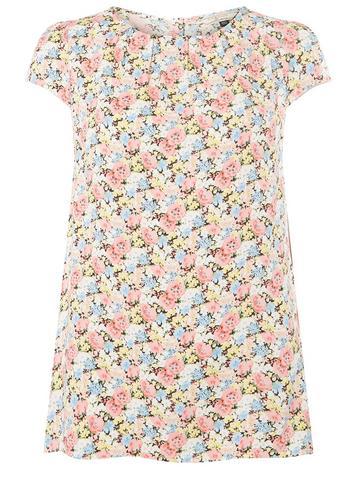 Dorothy Perkins *billie & Blossom Tall Pink Ditsy Print Shell Top