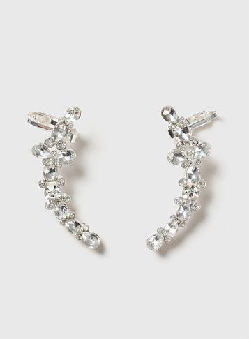 Dorothy Perkins Silver Mixed Stone Ear Cuffs