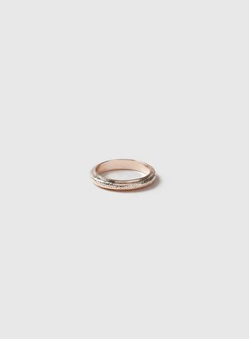 Dorothy Perkins Rose Gold Look Hammered Ring