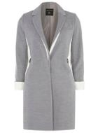Dorothy Perkins Grey Colour Block Coat