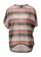 *izabel London Multi Colour Striped Batwing Top