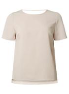 Dorothy Perkins Petite Silver Bar Back T-shirt
