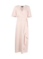 Dorothy Perkins Pink D-ring Wrap Midi Dress