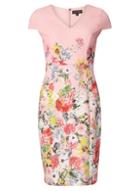 Dorothy Perkins Blush Floral Scuba Pencil Dress
