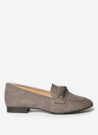 Dorothy Perkins Grey Laser Chain Loafers