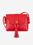 Dorothy Perkins Red Mini Tassel Cross Body Bag