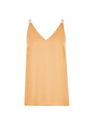 Dorothy Perkins Orange Glitter Strappy Camisole Top