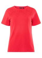 Dorothy Perkins Raspberry Cutwork T-shirt