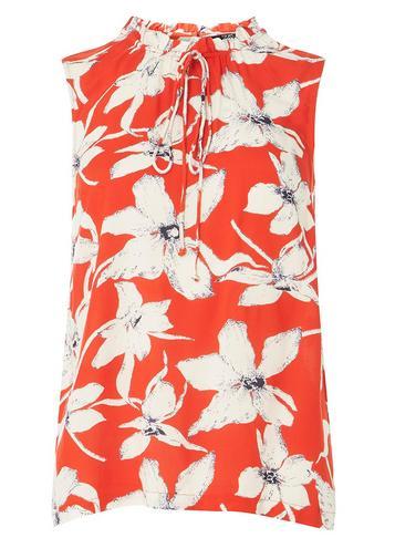 Dorothy Perkins *orange Floral Base Blouse