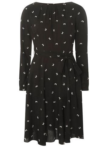 Dorothy Perkins *billie & Blossom Black Butterfly Print Dress