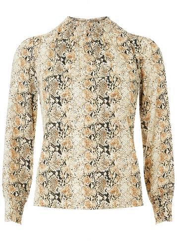 Dorothy Perkins Petite Snake Print High Neck Top