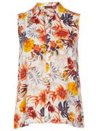 Dorothy Perkins Ivory Tropical Sleeveless Top