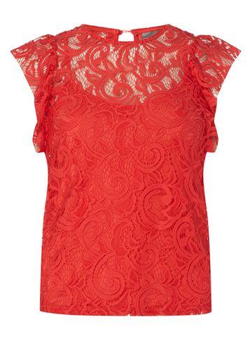 Dorothy Perkins *vero Moda Coral Lace Top
