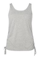 Dorothy Perkins Grey Ruched Tank Top