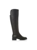 Dorothy Perkins *head Over Heels By Dune Black Trinni Flat Boots