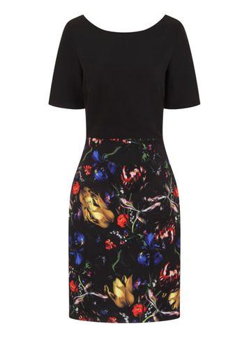 Dorothy Perkins *paper Dolls Floral Bodycon Dress