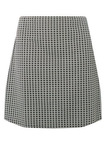 Dorothy Perkins Dp Curve Monochrome Geometric Print Jacquard Skirt