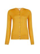 Dorothy Perkins Petite Yellow And Gold Button Cardigan