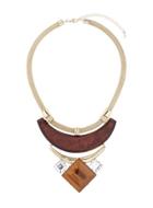 Dorothy Perkins Wooden Statement Necklace