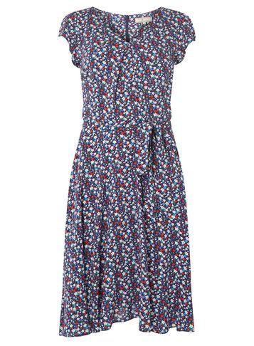 Dorothy Perkins *billie & Blossom Tall Navy Ditsy Tea Dress