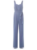 Dorothy Perkins *'showcase Blue 'baylee' Pleated Jumpsuit