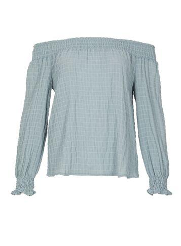 Dorothy Perkins *izabel London Blue Bardot Neck Top