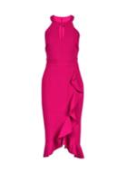 *showcase Magenta Romy Ruffle Bodycon Dress